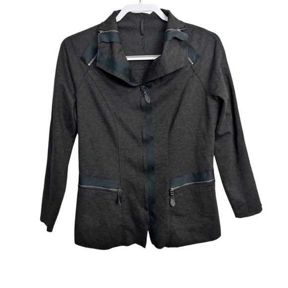 Annette Gortz Knit Structured Zip Jacket - Picture 1 of 6